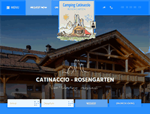 Tablet Screenshot of catinacciorosengarten.com